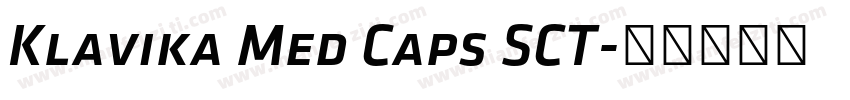 Klavika Med Caps SCT字体转换